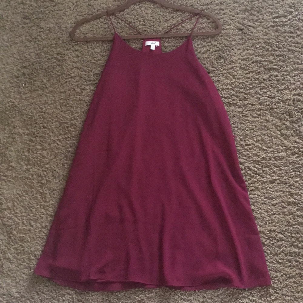 Maroon cocktail dress